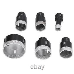 6Pcs Hole Saw Drill Bit Opener M14 Drilling Tool Set For Glass Tile