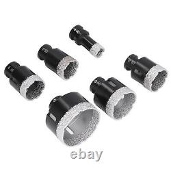 6Pcs Hole Saw Drill Bit Opener M14 Drilling Tool Set For Glass Tile