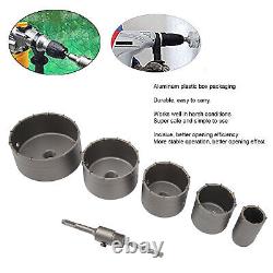 6pc Concrete Hole Saw Kit SDS Plus Shank Concrete Cement Wall Hole Saw Drill Bit