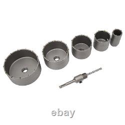 6pc Concrete Hole Saw Kit SDS Plus Shank Concrete Cement Wall Hole Saw Drill Bit