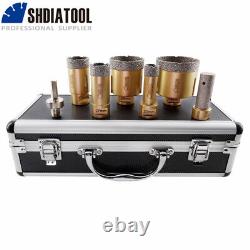 7pcs/box M14 Diamond Core Drill Bits Kit Granite Hole Saw Tile Ceramic Porcelain