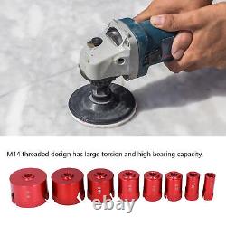 8Pcs Hole Saw Drill Bit Opener M14 Drilling Tool Set Kit For Glass Tiles