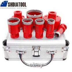 8pcs/box Dry Diamond Drilling Core Bits Kit M14 Thread Hole Saw Marble Granite