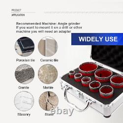 8pcs/box Dry Diamond Drilling Core Bits Kit M14 Thread Hole Saw Marble Granite