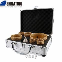 8pcs/set Boxed Diamond Drilling Bits Marble Porcelain Tile Hole Saw Cutter Drill