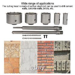 9Pcs Carbon Steel Hole Saw Set For Concrete Wall Cutting DTS UK