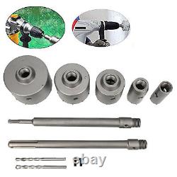 9Pcs Carbon Steel Hole Saw Set For Concrete Wall Cutting DTS UK