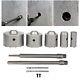 9Pcs/Set Wall Hole Saw Concrete Cement Cutting Tool Carbon Steel With Shank