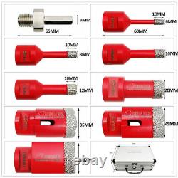 9pcs/box Diamond Kit Hole Saw Drilling Core Bits Cutter for Ceramic Granite M14