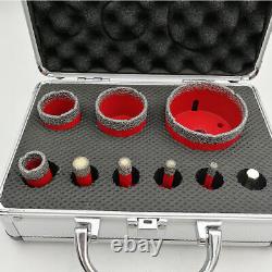 9pcs/box Diamond Kit Hole Saw Drilling Core Bits Cutter for Ceramic Granite M14