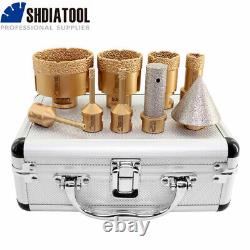 9pcs/set Boxed Diamond Drilling Bits Hole Saw Granite Ceramic Tile Angle Grinder