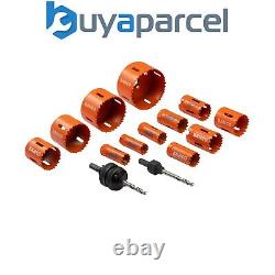 Bahco 3834-PROMO-122 Plumber's Bi-Metal Holesaw Set, 14 Piece BAH3834122PB