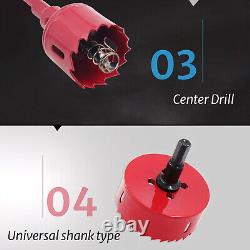 Bi Metal Hole Saw 15 mm-300 mm Drill Bit Arbor Pilot Hole Saw Metal Wood Plastic