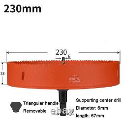 Bi-Metal Hole Saw 16-250Mm High Speed Steel Center Drill Metal Plank Hole Opener