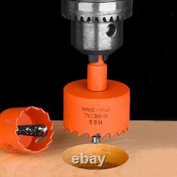 Bi-Metal Hole Saw 16-250Mm High Speed Steel Center Drill Metal Plank Hole Opener