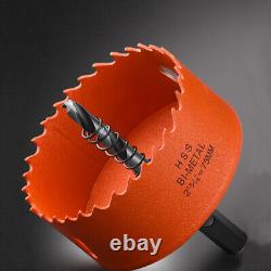 Bi-Metal Hole Saw 16-250Mm High Speed Steel Center Drill Metal Plank Hole Opener