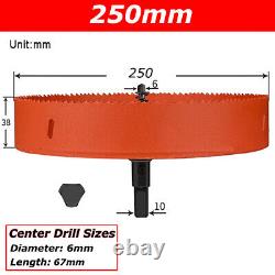 Bi-Metal Hole Saw Cutter? 16mm-250mm Metal Alloy Wood Plastic Holesaw Drill Bit