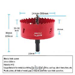 Bi Metal M42 HSS Hole Saw 15mm-300mm Drill Bit Arbor Pilot Hole Saw Metal Wood