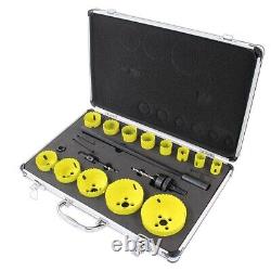 Bi Metal M42 Hole Saw Cutter Drill Bit 16PC/Set for Wood Plastic Stainless Steel