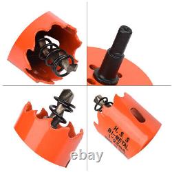 Bi metal Hole Saw 15-200mm M42 Drill Bit Arbor Pilot Hole Saw Metal Wood Plastic