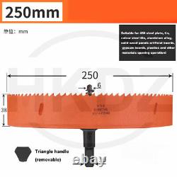 Bi metal Hole Saw 15mm-200mm Drill Bit Arbor Pilot Hole Saw Metal Wood Plastic