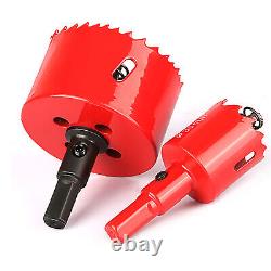 Bi metal Hole Saw 20mm-200mm Drill Bit Arbor Pilot Hole Saw Metal Wood Plastic