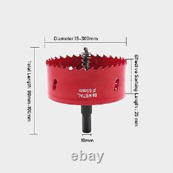 Bi metal Hole Saw 20mm-200mm Drill Bit Arbor Pilot Hole Saw Metal Wood Plastic