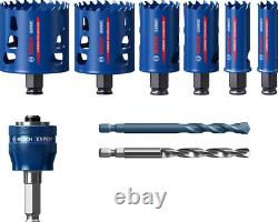 Bosch Professional EXPERT Tough Material Hole Saw Set 22,25,35,51,60,68 mm 9-pc