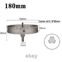 Carbide Hole Saw Dia 12mm 200mm Cutter Drill Bit Stainless Steel Metal Holesaw