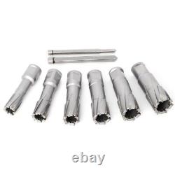 Carbide Hollow Core Drill Bits 6Pcs Magnetic TCT Annular Cutter Hole Saw Set