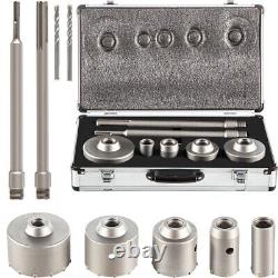 Concrete Hole Saw Kit Max Shank Wall Hole Cutter Connecting Rod Drill Bit Set