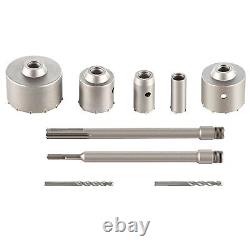 Concrete Hole Saw Kit Max Shank Wall Hole Cutter Connecting Rod Drill Bit Set