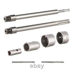 Concrete Hole Saw Kit Max Shank Wall Hole Cutter Connecting Rod Drill Bit Set