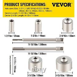 Concrete Hole Saw Kit Max Shank Wall Hole Cutter Connecting Rod Drill Bit Set