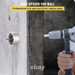 Concrete Hole Saw Kit Max Shank Wall Hole Cutter Connecting Rod Drill Bit Set