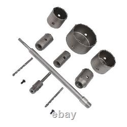 Concrete Hole Saw Set Plus Shank Wall Hole Drill Bits Kit For Cement Brick Wall