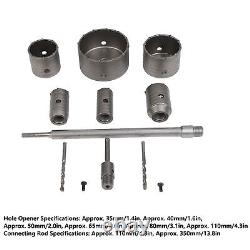 Concrete Hole Saw Set Plus Shank Wall Hole Drill Bits Kit For Cement Brick Wall