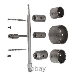 Concrete Hole Saw Set Plus Shank Wall Hole Drill Bits Kit For Cement/Brick/Wall