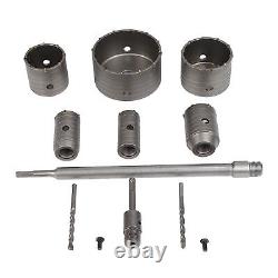 Concrete Hole Saw Set Plus Shank Wall Hole Drill Bits Kit For Cement Brick Wall