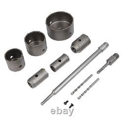 Concrete Hole Saw Set Plus Shank Wall Hole Drill Bits Kit For Cement Brick Wall