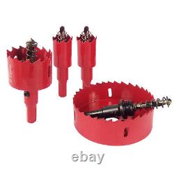 Dia 15-300mm Bi-Metal Hole Saw Cutter Arbor Pilot Hole Saw Drill Bit Metal Wood