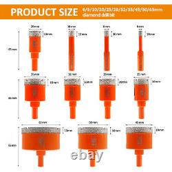 Diamond Drill Bit Set 11pcs/box Hole Saw Set for Ceramci Tile Porcelain BGTEC