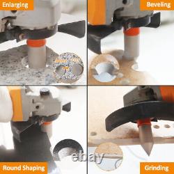 Diamond Drill Bit Set M14 Hole Saw Drilling Bit Chamfer Bit Ceramic Tile Marble