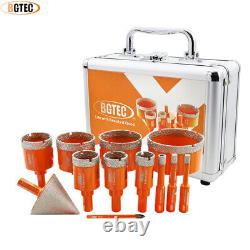 Diamond Drill Bit Set Milling Bit Hole Opener Hole Saw Kit for Granite 12pcs/box