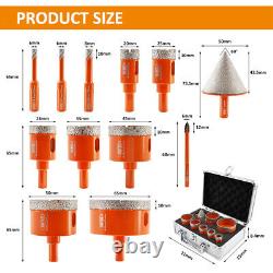 Diamond Drill Bit Set Tile Hole Saw Cutter Cone Chamfer for Ceramic Tile Marble