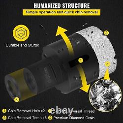 Diamond Drill Bit Storage Case Tile Hole Saw Kit Vacuum Brazed Diamond Drill Bit