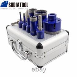 Diamond Hole Saw Core Drilling Bit Milling Chamfer+Adapter 10pcs/box for Tile