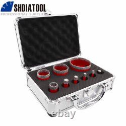 Dry Diamond M14 Hole Saw Drilling Core Bits Cutter for Ceramic Granite 9pcs/box