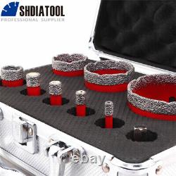 Dry Diamond M14 Hole Saw Drilling Core Bits Cutter for Ceramic Granite 9pcs/box