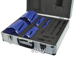 Faithfull HF11PSA Diamond Core Drill Kit & Case Set of 11 FAIDCKIT11